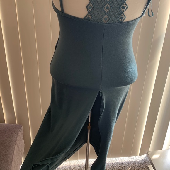 MIDI GREEN DRESS - Picture 3 of 3